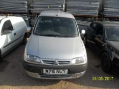 Citroen Berlingo Multispace D Estate - W76 NUY Date of registration: 02.06.2000 1868cc, diesel,