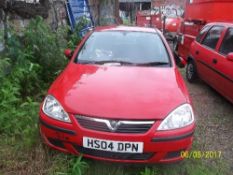 Vauxhall Corsa Energy 16V - HS04 DPN Date of registration: 24.06.2004 1199cc, petrol, manual, red