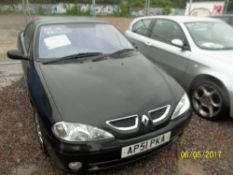 Renault Megane Dynamique+ Cabrio convertible - AP51 PKA Date of registration: 27.09.2001 1598cc,