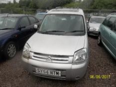 Citroen Berlingo M-Space DES HDI Estate - SY54 NTM Date of registration: 10.09.2004 1997cc,