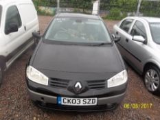 Renault Megane Dynamique DCI 80 - CK03 SZD Date of registration: 29.04.2003 1461cc, diesel,