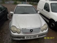 Mercedes C200 Kompressor Coupe - OY51 XRE Date of registration: 09.01.2002 1998cc, petrol, manual,