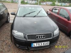 Audi A3 Sport TDI - LT53 KUO Date of registration: 03.09.2003 1968cc, diesel, manual, black Odometer