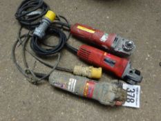 2 Milwaukee and one Bosch angle grinders 110v