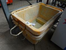 2 concrete tubs