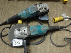 2 Makita angle grinders 110v