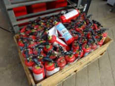 Pallet of fire extinguishers