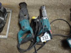 2 Makita reciprocating saws 110v