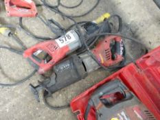 2 Milwaukee reciprocating saws 110v