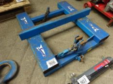 Forklift hook frame