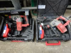 2 Milwaukee cordless breakers