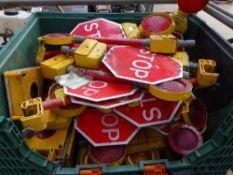 Large quantity of stop signs (box not included)