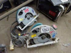 2 Makita 5903R circular saws