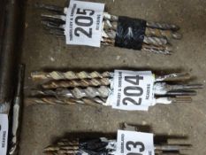 Assorted drill bits, chisels etc