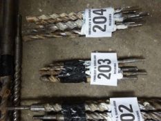 Assorted drill bits, chisels etc