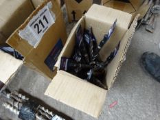 Assorted drill bits and chisels