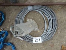 Reel winch cable