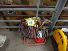Oxyacetylene gas trolley and kit