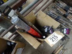 Assorted drill bits and chisels