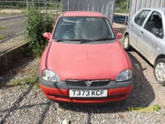 Vauxhall Corsa CDX 16V - T373 KCF Date of registration: 18.05.1999 1199cc, petrol, 4 speed auto, red