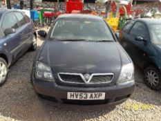 Vauxhall Vectra Active - HV53 AXP Date of registration: 23.09.2003 1796cc, petrol, manual, blue