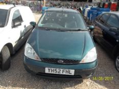 Ford Focus CL - YH52 FHL Date of registration: 29.09.2002 1388cc, petrol, manual, green Odometer