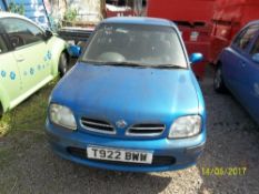 Nissan Micra Inspiration 16V - T922 BWW Date of registration: 11.08.1999 1275cc, petrol, manual,