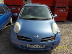 Nissan Micra SVE - SD04 YPF Date of registration: 06.05.2004 1386cc, petrol, 4 speed auto, blue