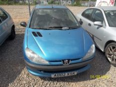 Peugeot 206 Style HDI A002 XSK Date of registration: 24.05.2002 1398cc, diesel, manual, blue
