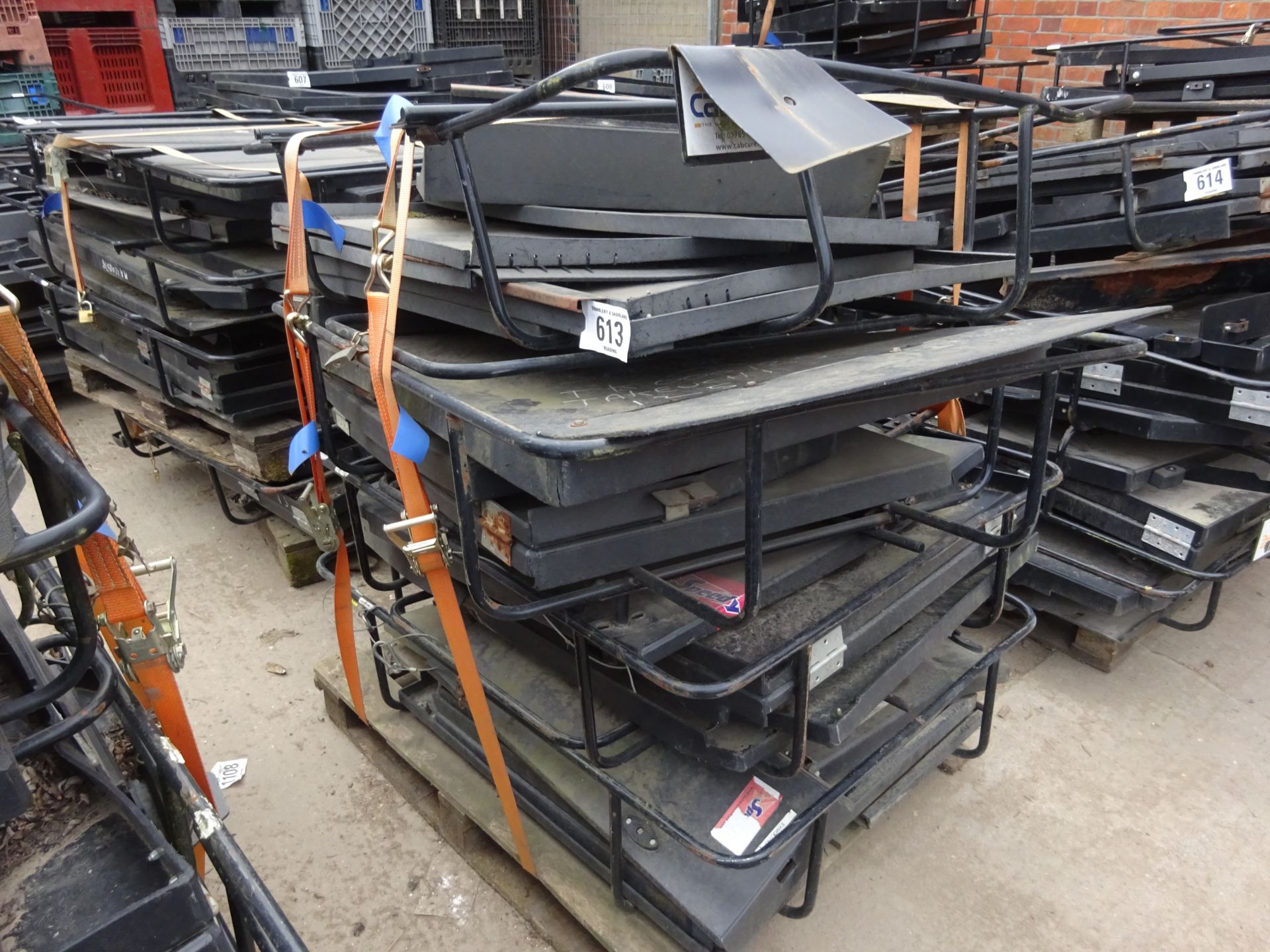 Pallet of cab guards