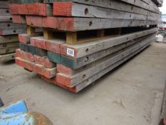 5 no 5m x 1m hardwood timber mats