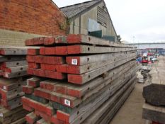 5 no 5m x 1m hardwood timber mats
