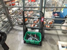 Oxyacetylene welding outfit c/w bottle trolley and new cutting attachment