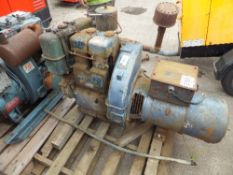 Twin cylinder Lister diesel generator