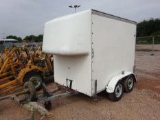 Donnington twin axle box trailer