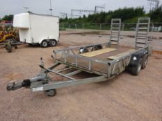 Indespension 3.5 tonne plant trailer c/w ball hitch & lights gwo