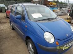 Daewoo Matiz SE Plus - HK02 XGS Date of registration: 01.08.2002 796cc, petrol, manual, blue