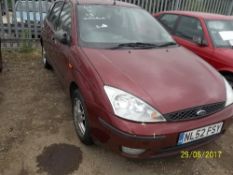 Ford Focus Zetec -NL52 FSY Date of registration: 10.12.2002 1596cc, petrol, manual, red Odometer