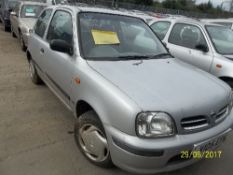 Nissan Micra GX - V105 EPK Date of registration: 01.09.1999 998cc, petrol, manual, silver Odometer