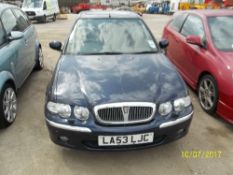 Rover 45 Club 16V - LA53 LJC Date of registration: 17.02.2004 1796cc, petrol, variable speed auto,