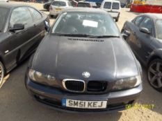 BMW 318CI SE Coupe - SM51 KEJ Date of registration: 22.10.2001 1995cc, petrol, manual, blue Odometer