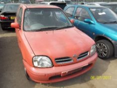 Nissan Micra SI - S899 OEC Date of registration: 29.09.1998 1275cc, petrol, manual, pink Odometer