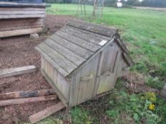 Wooden poultry shed by Forsham Cottage Arks 4ft x 4ft approx