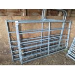 Pair of 6ft galvanised gates