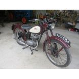 BSA Bantam Motorcycle - first registered 3rd February 1960 Registration Number:  AJH 875A Chassis