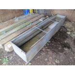 Galvanised field water trough