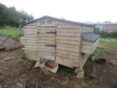 Wooden poultry shed 8ft 6in x 8ft (no run)