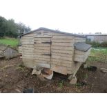 Wooden poultry shed 8ft 6in x 8ft (no run)