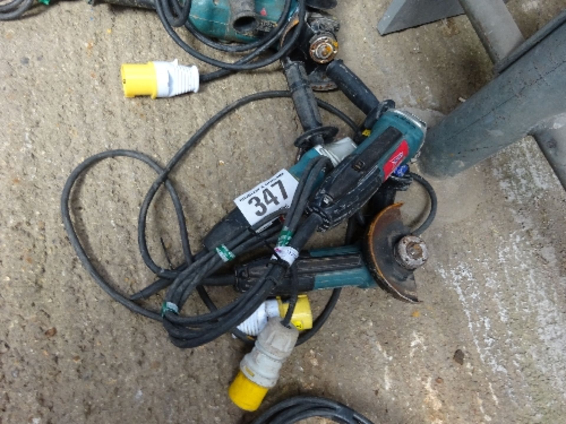 3 Makita 4in angle grinders