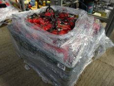 Pallet of fire extinguishers